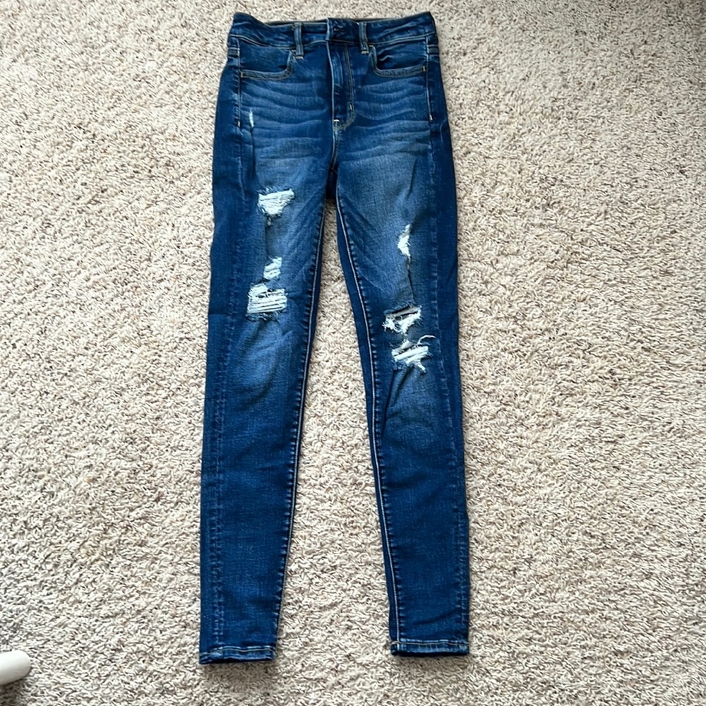 American Eagle Ripped Skinny Jeans
